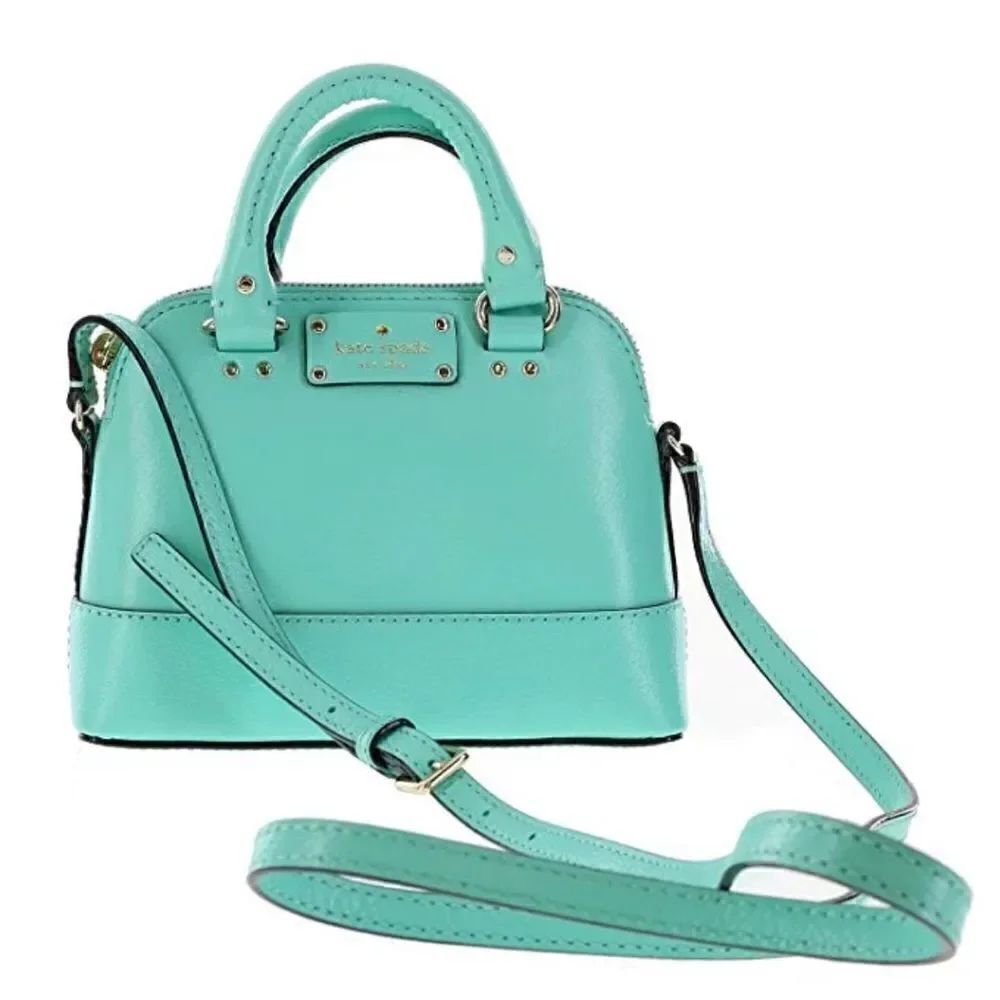 Euc Kate Spade Mint Green Leather Wellesley Rachelle Shoulder bag pocketbook
